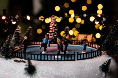 Musical Ice Skating Rink with LED's