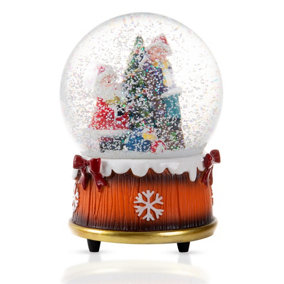 Musical Santa Snow Globe Decoration