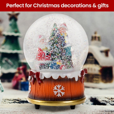 Musical Santa Snow Globe Decoration