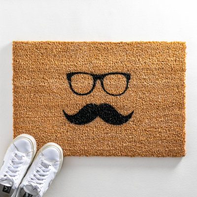 Mustache & Glasses Doormat - Regular 60x40cm