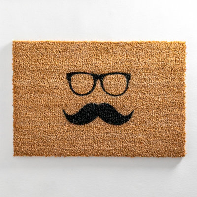 Mustache & Glasses Doormat - Regular 60x40cm - 4