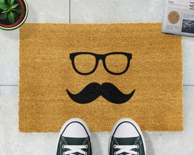 Mustache & Glasses Doormat - Regular 60x40cm - 5