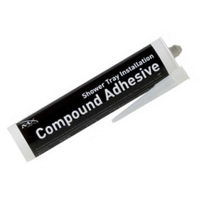 MX Shower Tray Installation Compound Adhesive 380ml Cartridge Black