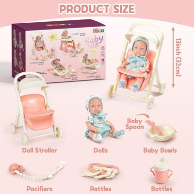 My First Baby Doll Baby Doll Set with Accessories, Baby Dolls for Girls ...