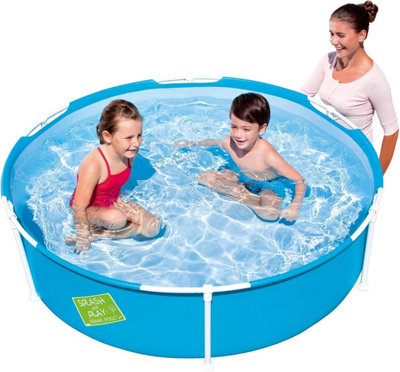 My First Frame Pool Round Above Ground Swimming Pool, Blue Bestway 1 ...