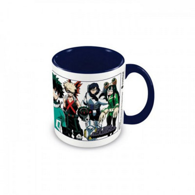 My Hero Academia Academy Costumed Heroes Mug White/Navy (One Size)