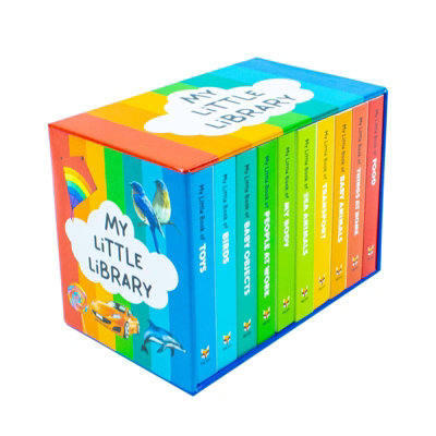 My Little Library 10 Books Set Collection (Toys, Food, Things at Home ...