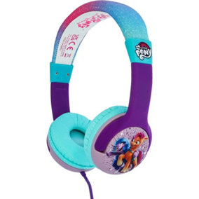 My Little Pony Childrens/Kids Sparkle On-Ear Headphones Purple/Pink/Blue (One Size)