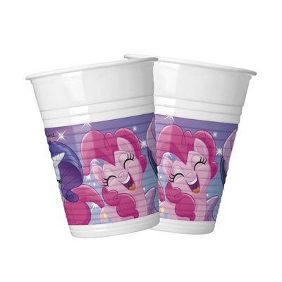 My Little Pony Plastic Characters Disposable Cup (Pack of 8) Pink ...