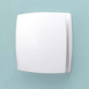 Myan White Wall Mounted Bathroom Ventilation Extractor Fan with Timer