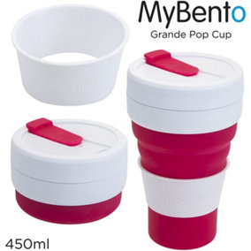 Mybento Grande Pop Cup 450ml Berry Colour