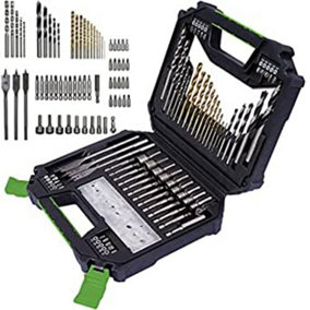 MYLEK 128 Piece Drill Bit And Screwdriver Accessory Set