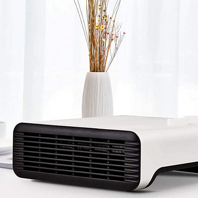 MYLEK 1800W Electric Flat Fan Heater Portable Adjustable Thermostat 2 Heat Settings - 4