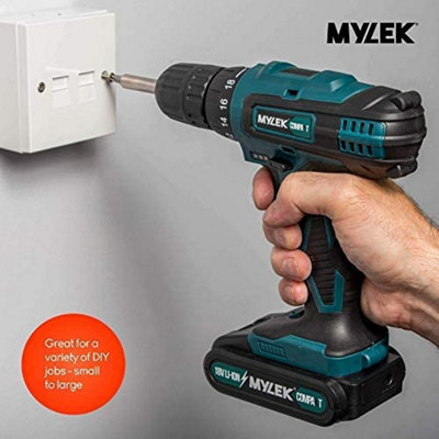 Black+Decker 18V 1 x 2 Li-ion Brushed Cordless Combi drill KFBCD701D1K