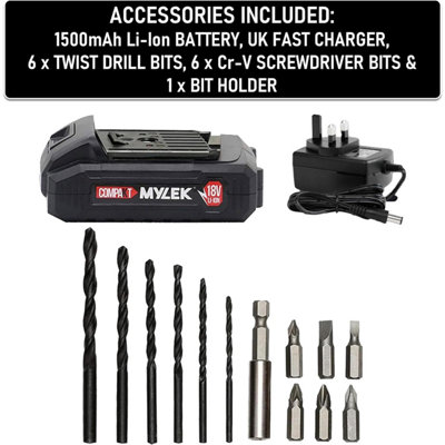 Mylek discount drill charger