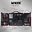 MYLEK 18V Cordless Li-ion Drill And 130 Piece DIY  Home Kit With Carry Case
