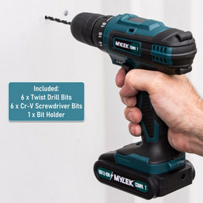 Mylek 18v deals cordless drill