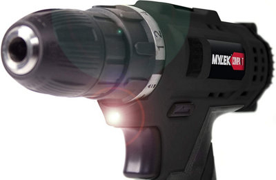MYLEK 18V Cordless Li-ion Drill Complete With DIY 90 Piece Tool Kit And Carry Case - 4