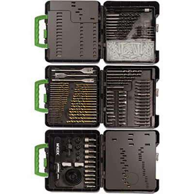 MYLEK 204 Piece Drill Bit And Screwdriver Accessory Set - 7