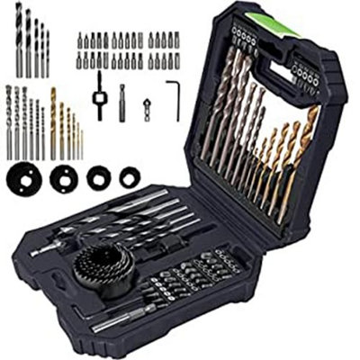 MYLEK 56 Piece Drill Bit And Screwdriver Accessory Set