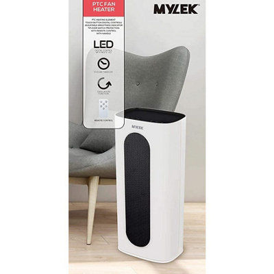 2000W Ceramic PTC Tower Fan Heater with Automatic Oscillation, Free  Delivery