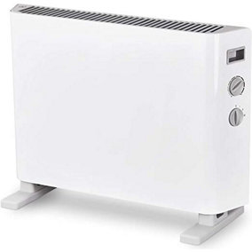 MYLEK Convector Heater Electric 2000W Free Standing Radiator - Portable, 3 Power Modes with Adjustable Thermostat
