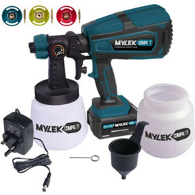 MYLEK Cordless Paint Sprayer Li-ion 20V Indoor & Outdoor