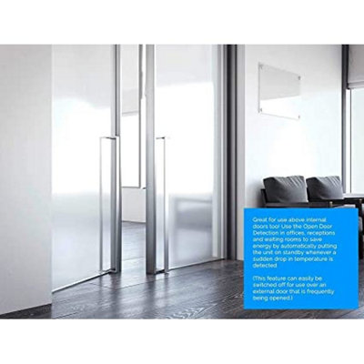 MYLEK Electric 2kW OverDoor Fan Heater Air Curtain & Cooling Fan LED Display - 4