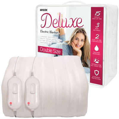 MYLEK Electric Blanket Double Fully Heated Mattress Cover Underblanket