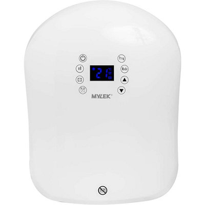 MYLEK Electric Fan Heater - Wall Mounted Downflow Blower Suitable For  Bathrooms, 6 Digital Timer Programmes | DIY at Bu0026Q