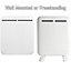 MYLEK Electric Panel Heater - Wall Mounted or Free Standing 500w