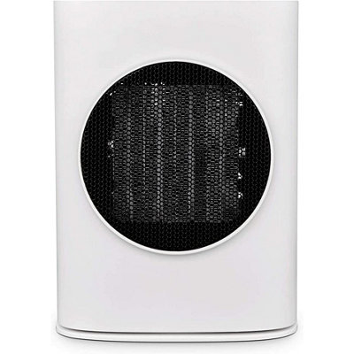 MYLEK Fan Heater Ceramic PTC 1.5kW 2 Heat Settings Tip Over Protection Adjustable Thermostat