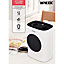 MYLEK Fan Heater - Ceramic PTC 1.5kW - 2 Heat Settings, Tip Over Protection, Adjustable Thermostat