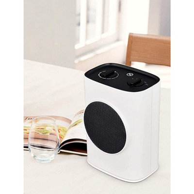MYLEK Fan Heater Ceramic PTC 1.5kW 2 Heat Settings Tip Over Protection Adjustable Thermostat - 6