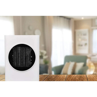 MYLEK Fan Heater Oscillating 1.8kW Ceramic PTC 2 Heat Settings Produces Warm Air Adjustable Thermostat - 5