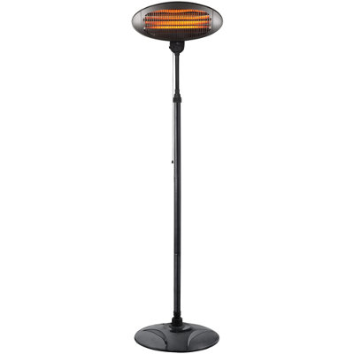 Mylek Free Standing 2000W Patio Heater With Pull Cord | DIY at Bu0026Q