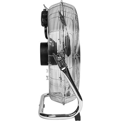 MYLEK High Velocity Floor Fan Air Circulator Industrial Cooling 18 Inch Cool Cold Chrome - 3 Speed Portable - Adjustable Tilt - 3