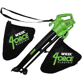 Mylek Leaf Blower And Vacuum, 3000W Garden Shredder Mulcher And Rake With 6 Variable Speeds And Two Collection Bags