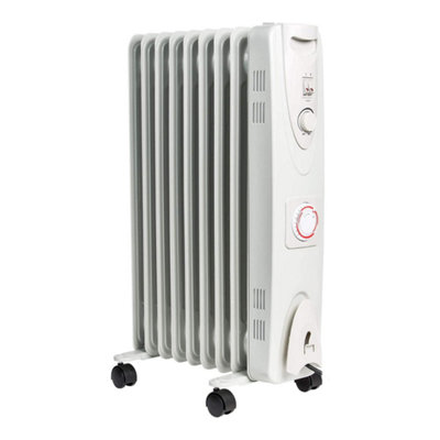 Igenix IG2625, Oil Filled Radiator Heater, 2.5kW/2500 W, Safety Cut Off |  DIY at Bu0026Q