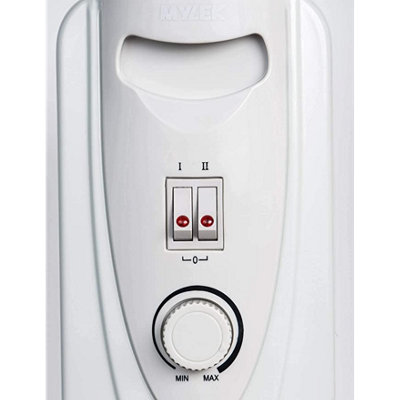 Mylek Oil Filled Electric Portable Heater Radiator with Adjustable Thermostat 2000w With Timer - 3