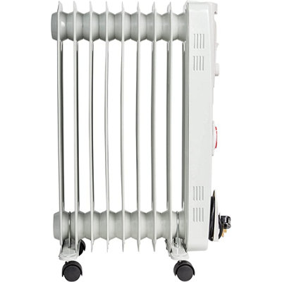 Mylek Oil Filled Electric Portable Heater Radiator with Adjustable Thermostat 2000w With Timer - 5