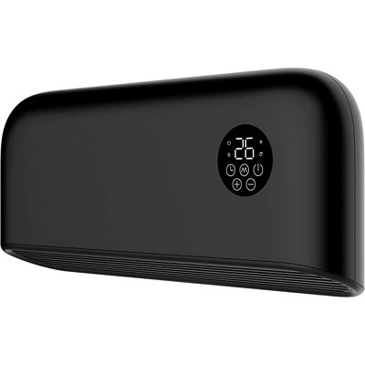 MYLEK Over Door Heater 2000W Wall Mounted Indoor Overdoor Hot Air Downflow Curtain Black - 8