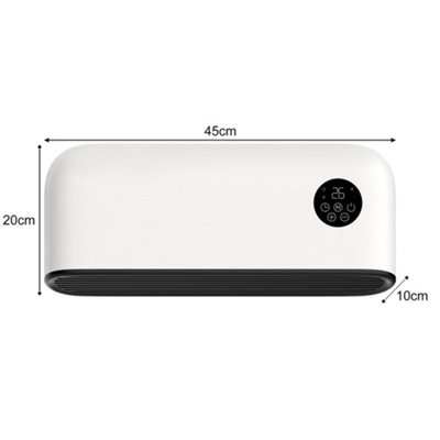 MYLEK Over Door Heater 2000W Wall Mounted Indoor Overdoor Hot Air Downflow Curtain White - 3