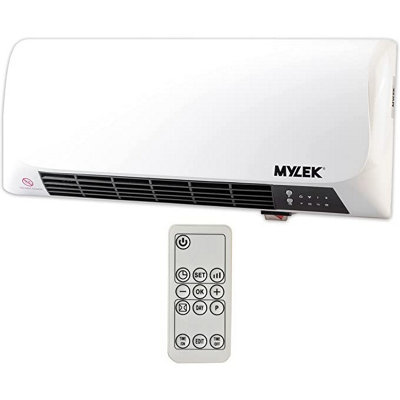 MYLEK Overdoor Air Curtain Heater Fan 2KW With Remote Control | DIY at Bu0026Q