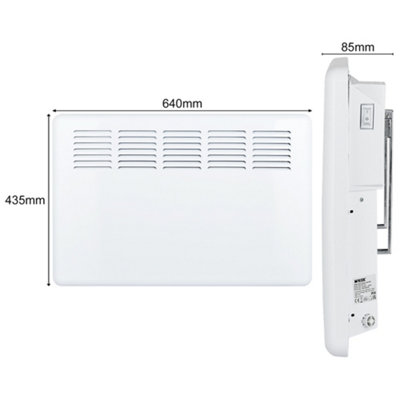 MYLEK Panel Heater 1.5KW Eco Smart WiFi App Radiator Electric Low Energy with Timer and Thermostat