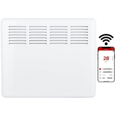 MYLEK Panel Heater 1KW Eco Smart WiFi App Radiator Electric Low Energy with Timer and Thermostat