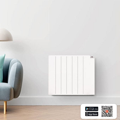 MYLEK Panel Heater Radiator Wifi Smart App Electric 1500W With Thermostat