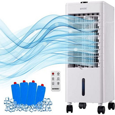 Mylek Portable Air Cooler 4L 6 Operational Modes, 3 Fan & 3 Wind