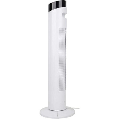 MYLEK Tower Fan 34-Inch Oscillating Stand Cooler with Remote Control, Ioniser, Timer, Quiet and 3 Cooling Speeds Settings