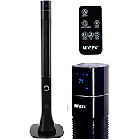 MYLEK Tower Fan 48-Inch With Remote, Oscillating Ioniser Cooling Fan 60W Electric - 3 Speed Settings - Night Dim Mode